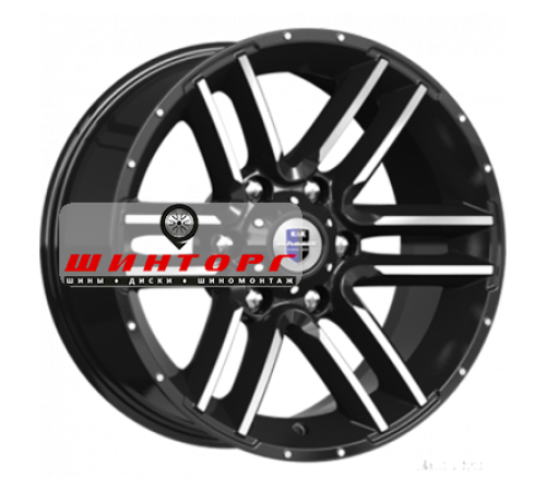 Купить диски K&K 8x17/6x139,7 ET0 D106,1 Алгама (КС762) Алмаз черный от производителя K&K в Казани