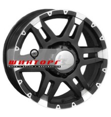 LS 7x16/6x139,7 ET46 D67,1 212 BKF (Колпак+лого)