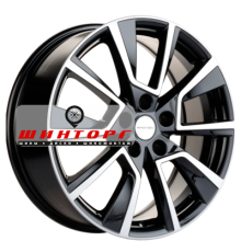 Khomen Wheels 7x18/5x114,3 ET50 D54,1 KHW1802 (Coolray) Black-FP