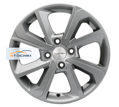 Купить диски Khomen Wheels 6x15/4x100 ET40 D60,1 KHW1501 (Logan/Sandero/Xray) Gray от производителя Khomen Wheels в Казани