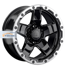 LS 9,5x18/6x139,7 ET5 D106,1 1371 BKL (конус, Колпак+лого)