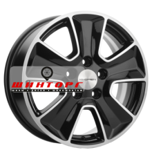 Khomen Wheels 6,5x16/5x114,3 ET46 D67,1 KHW1601 (Mitsubishi) Black-FP