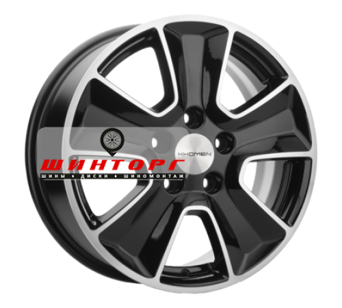 Купить диски Khomen Wheels 6,5x16/5x114,3 ET46 D67,1 KHW1601 (Mitsubishi) Black-FP от производителя Khomen Wheels в Казани