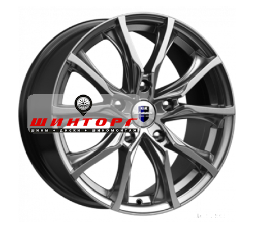 Купить диски K&K 7,5x17/5x114,3 ET38 D71,6 Твист (КС697М) Дарк платинум от производителя K&K в Казани