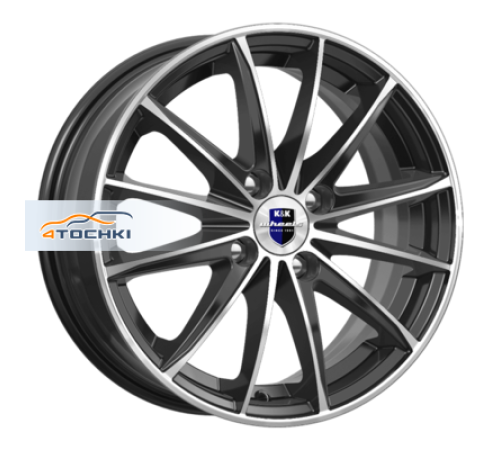 Купить диски K&K 6x15/4x100 ET48 D54,1 Пойнт Бланк-оригинал (KC884) Алмаз черный от производителя K&K в Казани