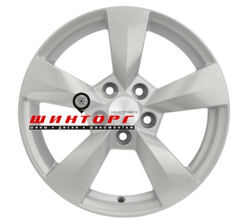 Купить диски Khomen Wheels 6x15/5x100 ET40 D57,1 KHW1504 (Polo) F-Silver от производителя Khomen Wheels в Казани