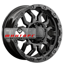 LS 8x17/5x150 ET45 D110,1 1285 BK (конус, Колпак+лого)