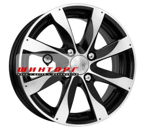 Купить диски K&K 6x15/4x114,3 ET40 D67,1 Джемини (КС617) Алмаз черный от производителя K&K в Казани