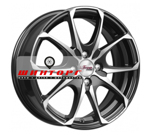 Купить диски iFree 6x16/4x100 ET40 D67,1 Такеши (КС877) Блэк Джек от производителя iFree в Казани