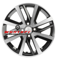 Khomen Wheels 6x16/4x100 ET50 D60,1 KHW1609 (Vesta/Largus) Black-FP